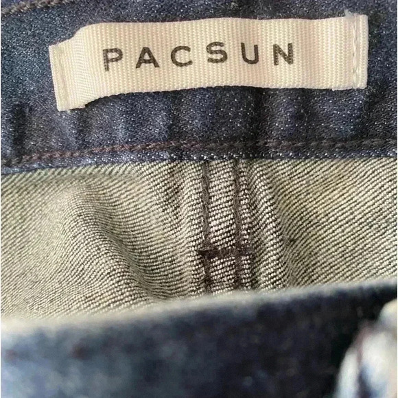 💥PACSUN Mens Slim Taper Vintage Jeans 29 - Picture 7 of 11